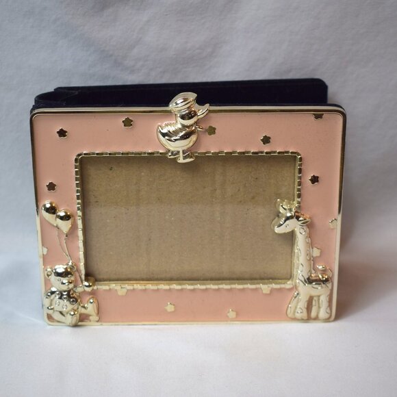 Vintage Royal Limited Pink Enamel Picture Frame Brag Book Photo Album - Picture 1 of 4